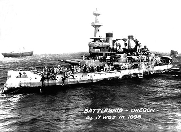 USS Oregon after the battle